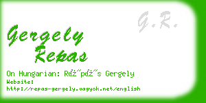 gergely repas business card